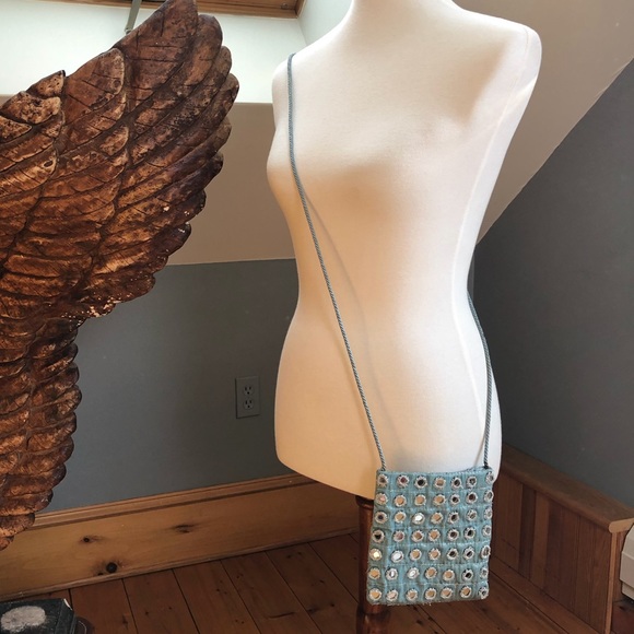 90’s Vintage Silver Mirror Party Purse - Picture 4 of 11